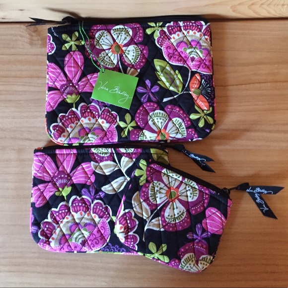 Vera Bradley Handbags - NWT. VERA BRADLEY COSMETIC TRIO